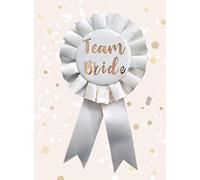 5060748310200 RGB Team Bride Cream & Rose Gold Metallic Hen Night Rosette