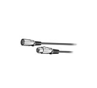 50705 cable XLR male 3pin, XLR female 3pin 2m black Goobay
