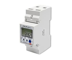 50882 meter digital, mounting for DIN rail 1-phase LCD 230V QOLTEC