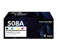 508A 508X M553 Toner Cartridge Set 4-Pack Compatible Replacement for HP 508A 508X CF360A CF361A CF362A CF363A for M553 M552 553 MFP M577 Series Printer Ink New Version (Black Cyan Yellow Magenta)