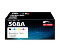 508A 508X Toner Cartridge Set 4-Pack Compatible for HP 508A 508X M553 Toner for Color LaserJet Enterprise M552 553 MFP M577 Series Printer Ink CF360A CF360X CF361A CF362A CF363A New Version