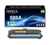 508A Toner Cartridge, Compatible CF360A CF361A CF363A CF362A Toner Cartridges for HP M552dn M553n M553X M553dn M577dn M577f M577z Printer,Yellow-1 Pack