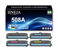508A Toner Cartridge, Compatible CF360A CF361A CF363A CF362A Toner Cartridges for HP M552dn M553n M553X M553dn M577dn M577f M577z Printer,4 Colors-1 Pack
