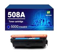 508A Toner Cartridge Compatible For HP COLOR LASERJET M552DN M553N M553X M553DN M557DN M577F M577Z Printer, Yield Up To 6000/ 5000 Pages,Cyan-1 Pack