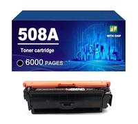 508A Toner Cartridge Compatible For HP COLOR LASERJET M552DN M553N M553X M553DN M557DN M577F M577Z Printer, Yield Up To 6000/ 5000 Pages,Black-1 Pack