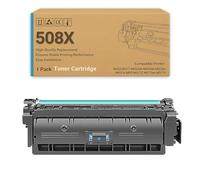 508x Toner Cartridge Replacement Compatible For HP M553 M577 Color LaserJet Enterprise M552dn M553dn M553n M553x MFP M577Z M577dn M577f M577c Series & 12500 - Page Yield cyan