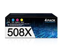 508X Toner Cartridges with Chip 4 Pack High Yield M553 M552 MFP M577 | Compatible for HP 508X CF360X 508A Toner Cartridges Set for Color LaserJet Enterprise M553 M553dn M553n M553X M552 M577