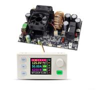 50A Adjustable DC Converter for Lithium Battery Management with Input 12V-140V Output 0-125V and Dual Controlled Thermal Management (With screen)