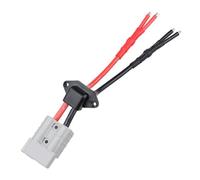 50A Battery Extension Cable Adapter, Silver Plated Copper With Keyed Housing And Flat Wipe, For RV Marine Yacht High Power Systems