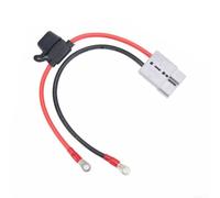 50a for Quick Coupling Cable Set with M8 Ring Eyelet and Fuse for Motorhome Boat Battery Connection Grey 2 Metres 10awg