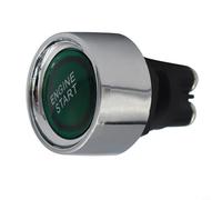 50A Keyless Engine Start Button Compatible with 12V and 24V DC For ignition Systems Featuring Illuminated Red Indicator and Chrome Housing (red)