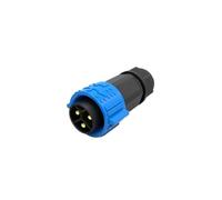 50A M25 Self-Locking Waterproof Plug Cable IP67 2 3 Pin Power Charging Connector Large Current Male Female Aviation Socket(Male with line,3P)