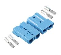 50A SB Connector 6AWG Cable Coupling Quick Connector for Car Solar Boat for Motorhome Battery Connection Blue Set of 2