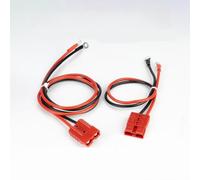 50A to Lug M8 Terminal Battery Charging 1pcs Rubber 50A Lug - Electron beam cross-linking agent cold resistance material will not melt (50cm)