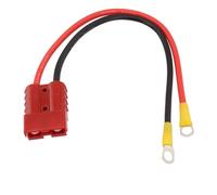 50A to Lug M8 Terminal Battery Charging 1pcs Rubber 50A Lug - Electron beam cross-linking agent cold resistance material will not melt (30cm)