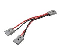 50A Y Adapter Cable Extension 6mm Battery Connector For Dual Setup Polarity Protected High Current Power Distribution System