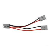 50A Y Adapter Cable for Battery Parallel or Split Circuits with 6mm Terminal Compatibility and Polarity Safety