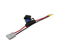 50Amp 8AWG Automotive Extension Cable 30cm for Twin Core with Ring Terminals for Solar EV for battery Power Connection Red Black