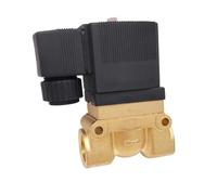50bar High Pressure High Temperature Solenoid Valve 1/4 3/8 1/2 BSP 12V 24V DC AC220V N.C 5404 PTFE Brass Valve(1/2",AC220V)