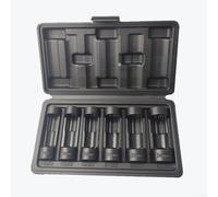 50BV Phosphated Steel Shock Absorber Nut Removal Socket Set 7 Pcs 16/18/19/21/22/24mm Heavy Duty Car Truck Suspension Repair Tool