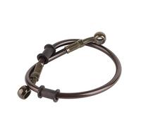 50cm - 120cm Motorcycle Oil Hose,Braided Steel Brake Clutch Line Pipe Colorful(500mm-Black).-for Motorbike 500mm Front Brake Pipes