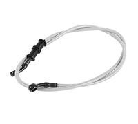 50cm - 120cm Motorcycle Oil Hose,Braided Steel Brake Clutch Line Pipe Colorful(900mm-Silver)