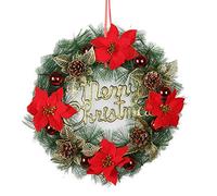 50Cm/20In Christmas Decorative Wreath for Indoor Or Outdoors - Home Grave Wedding,Gray