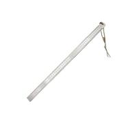 50cm 20in Straight Ruler Inch MM Double Side Scale Stainless Straight Measuring Tool Car Mounted Defense Multifunctional Stainless Steel