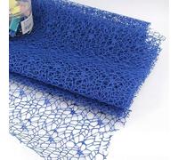 50cm * 4.5m Flower Wrapped Yarn DIY Handmade Floral Products Jacquard Hollow Mesh Yarn Packaging Paper(Deep blue)