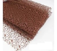 50cm * 4.5m Flower Wrapped Yarn DIY Handmade Floral Products Jacquard Hollow Mesh Yarn Packaging Paper(Coffee)