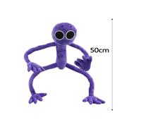 (50cm) 50/80cm Rainbow Friends Plush Doll Game Purple Monster Can Be Opened