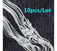 (50cm) 925 Sterling Silver 10 Pieces 1mm Snake Chain Necklace