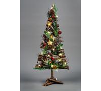 50cm B/O LED Twig Wood Tree Red/Brown Shatchi Green One Size