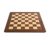 50cm Deluxe Walnut Barcelona Chess Board (1128) by Rechapados Ferrer, Luxury Chess Board Made in Barcelona by Experts, Adult 14+