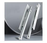 50cm Der Slide Rails 2 Pairs of Silver Soft Close Der Guides Under Mounted Hidden Installat Partial Exteon Smooth Heavy Du.