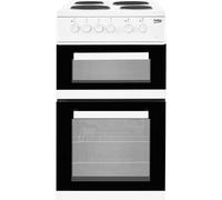 Beko KD533AW 50cm Twin Cavity Electric Cooker