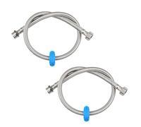 50CM Flexible Pipe Extension BSP 1/2" Male to BSP 1/2" Female Stainless Steel Braided Hose Water Supply Hose Connector 2 Pcs