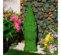 50cm Garden Gnome Constructed from durable polystone and a colorful painted finish, the yard decoration is weatherproof and rust-resistant Decoration (Green)