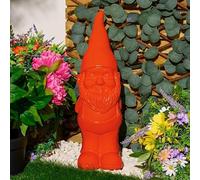 50cm Garden Gnome Constructed from durable polystone and a colorful painted finish, the yard decoration is weatherproof and rust-resistant Decoration (Orange)