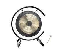 50cm Gong Wood Chau Gong With Traditional, Chinese Fengshui Gongs with C Type Stand, Singing Bowls, Copper Hand Gongs for Large Song and Dance Troupes and Symphony Orchestra