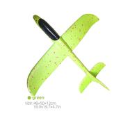 (50cm Green, China) 50CM Big Foam Plane Glider Hand Throw Airplane Light Inertial EPP Bubble