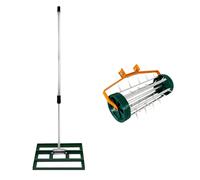 T-Mech 50cm Lawn Leveller & Aerator - Green