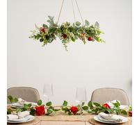 50cm Hanging Strawberry Wreath Scottish Everlastings Ltd Red One Size