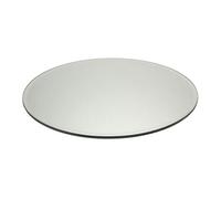 50cm Large Round Candle Mirror Plate - Mirrored Table Centrepiece