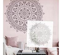 50cm Mandala Big Round Flower Stencils For Walls Templates To Paint On The Wall Decorate Painting Reusable Crafts Decorative Decor For Ceiling S491