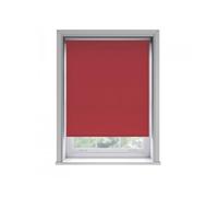 50cm No Drill Red Thermal Blackout Roller Blind (170cm Drop), Red