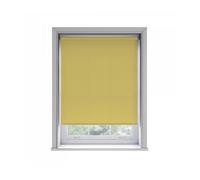 50cm No Drill Ochre Thermal Blackout Roller Blind (170cm Drop), Yellow