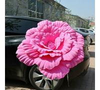 50cm PE Artificial Peony Giant Window Display Simulation Peony Flower Flower Show Props Background Wall Decoration Fake Flowers-rose red