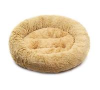50Cm Soft Plush Pet Bed - Cream