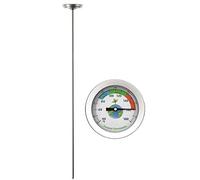 50cm Stainless Steel Compost Soil Thermometer Celsius Measuring Garden Yard 40-180℉ Temperature Outdoor Thermometers For The Garden